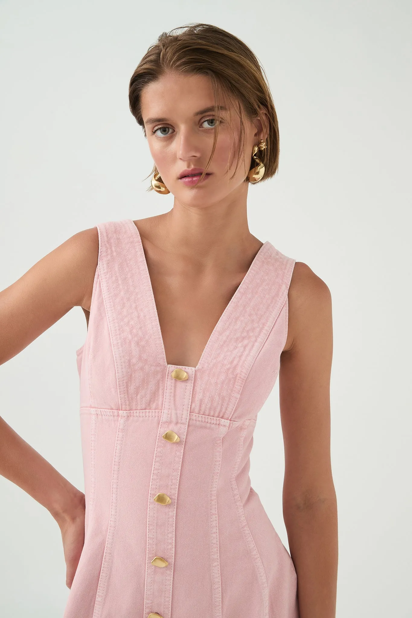 Ayden Denim Mini Dress