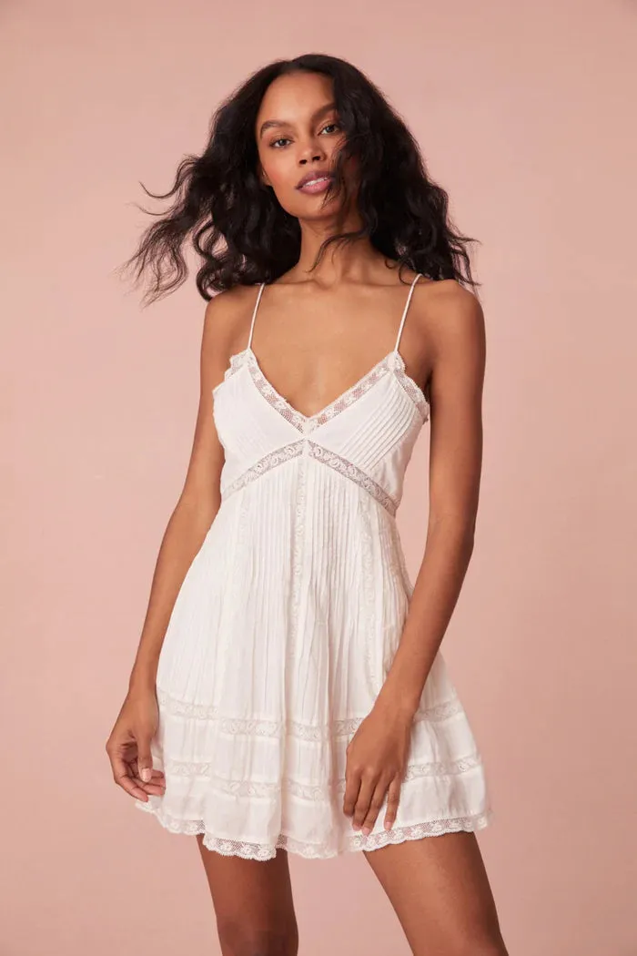 Docila Mini Dress ~ White