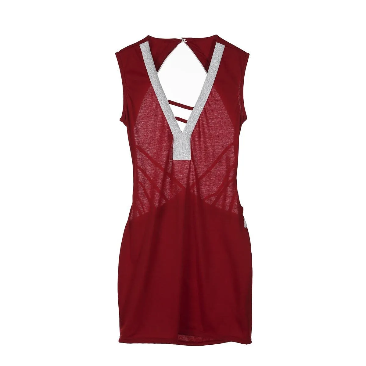FashionSierra - Women Deep V- Neck Sequin Bandage Bodycon Dress Summer Sexy Ladies Backless Party Short Slim Fit Mini Dresses
