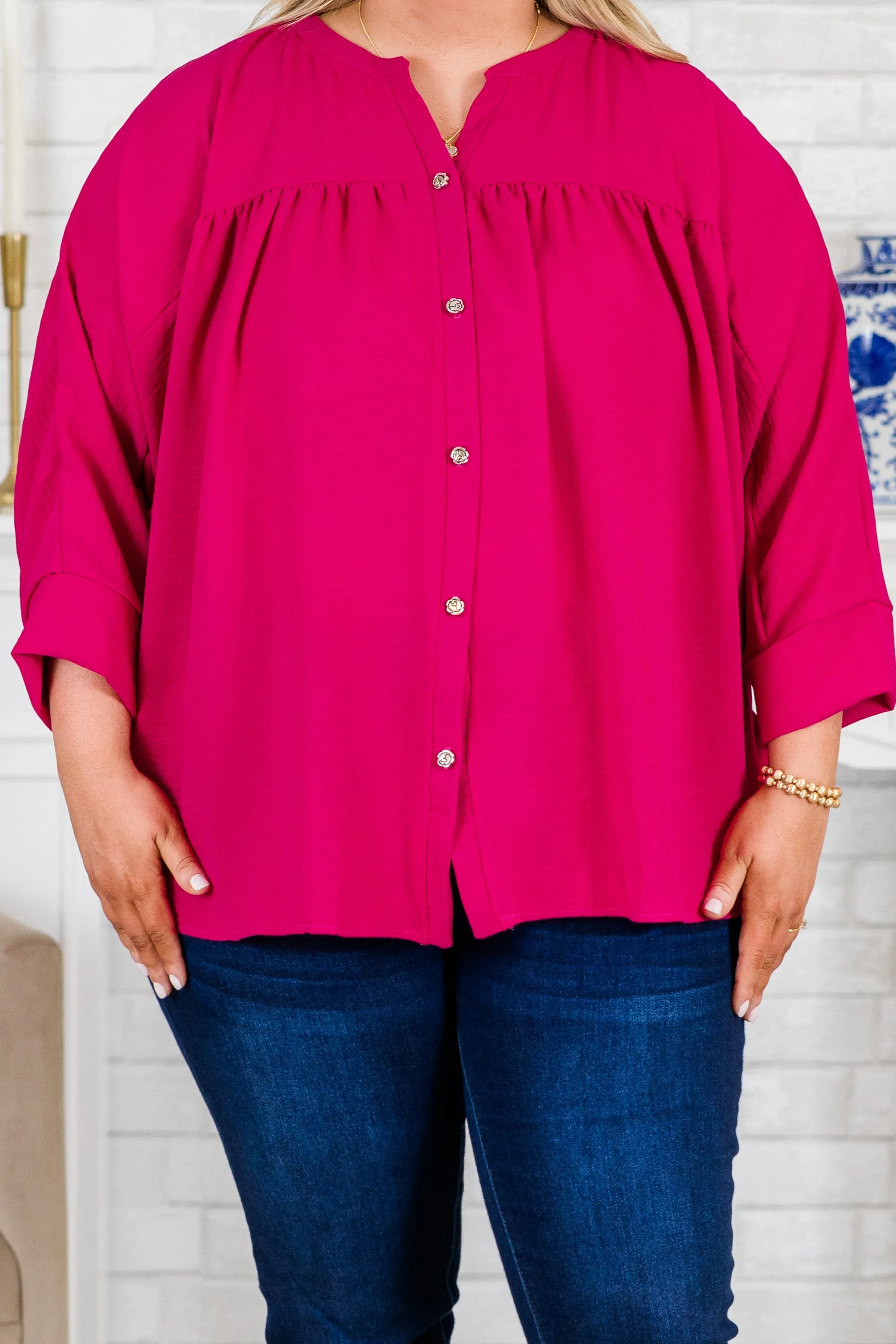 Fond Reflections Top, Pink