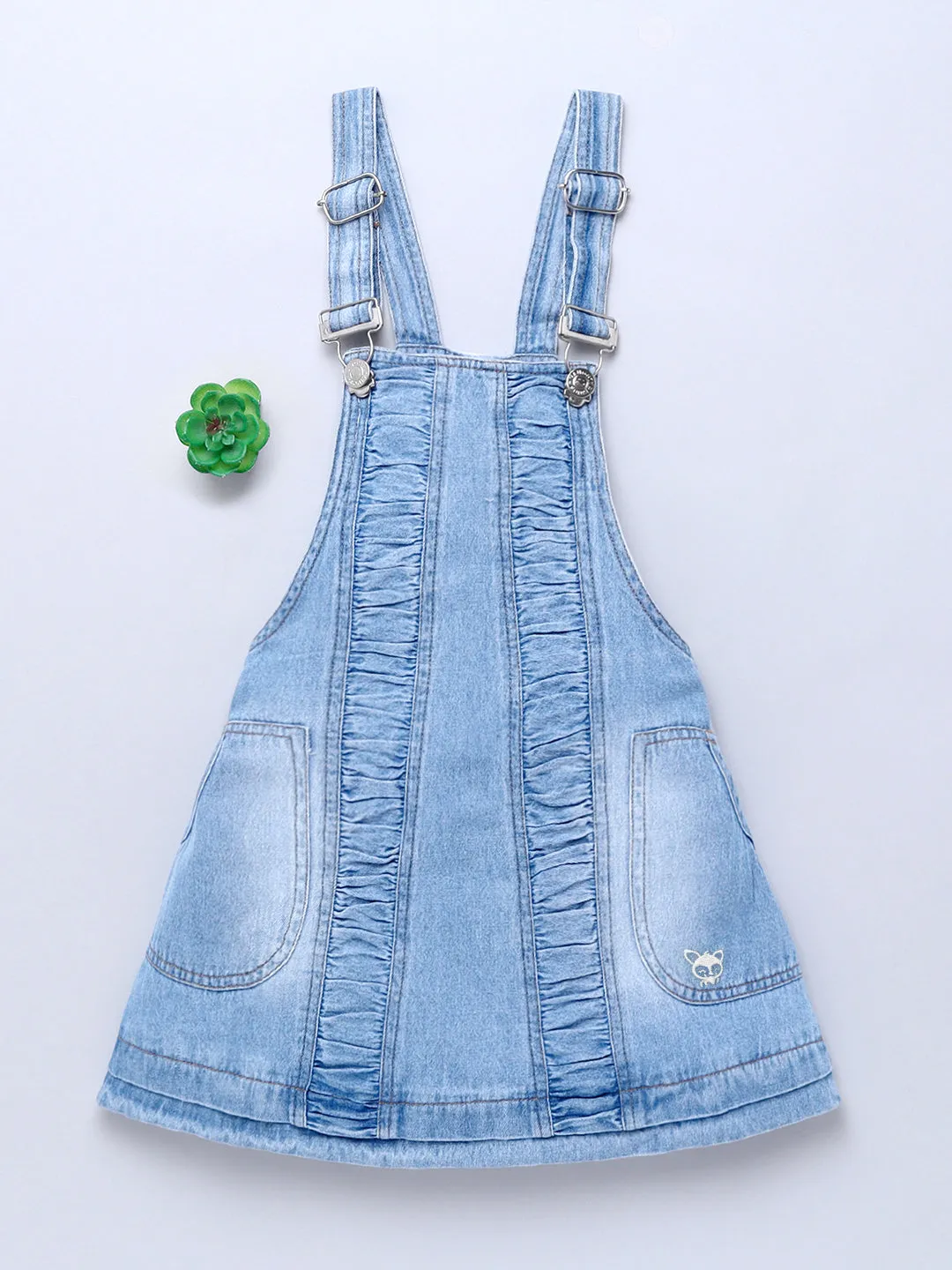 Girls Denim Dress with T-Shirt