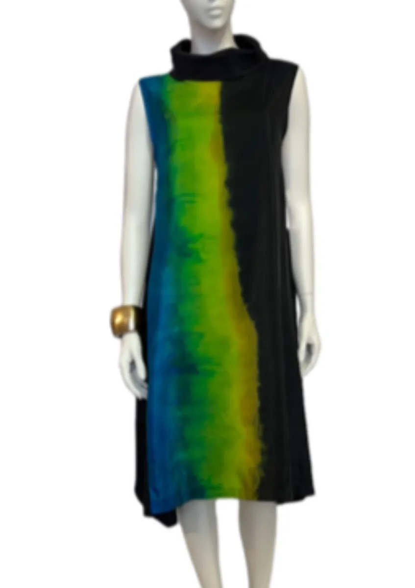 Grace ombre stripe taffeta dress