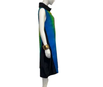 Grace ombre stripe taffeta dress