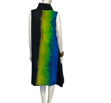 Grace ombre stripe taffeta dress
