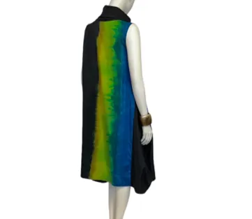 Grace ombre stripe taffeta dress