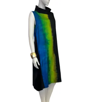 Grace ombre stripe taffeta dress