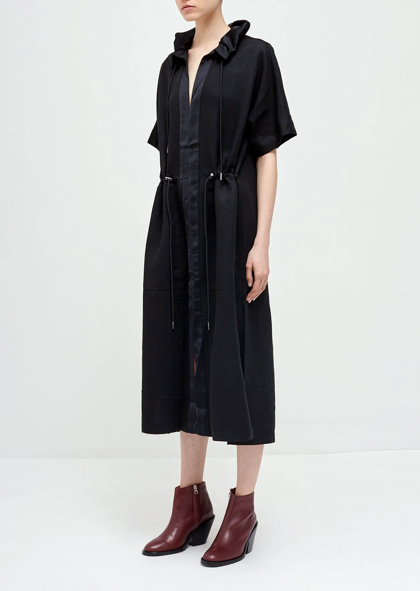 Hyde Short Sleeve Drawstring Dress