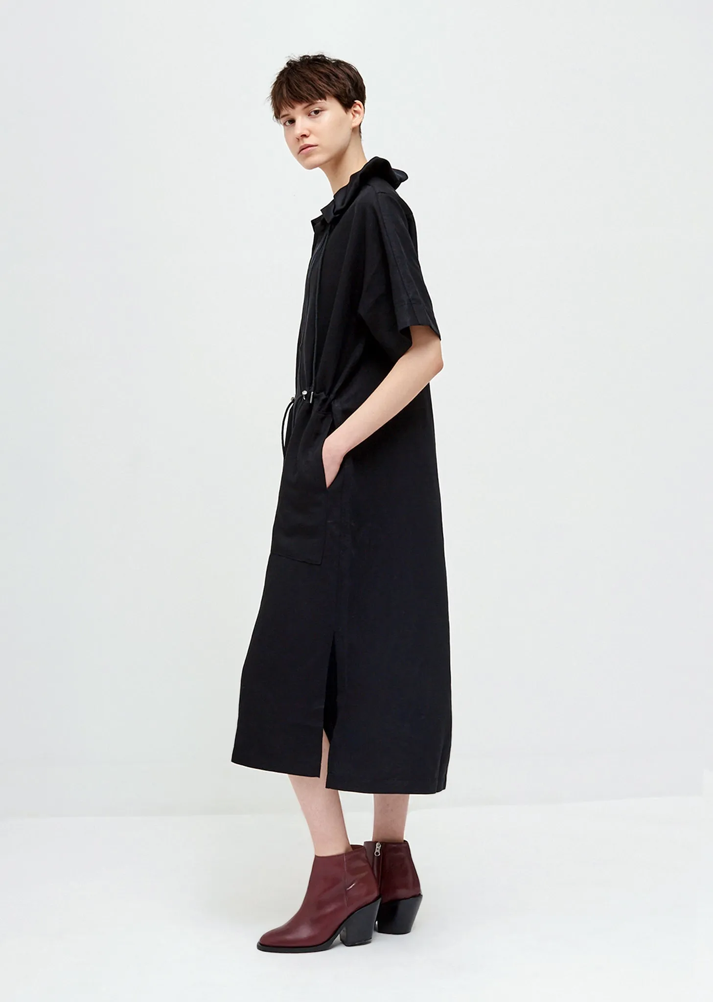 Hyde Short Sleeve Drawstring Dress