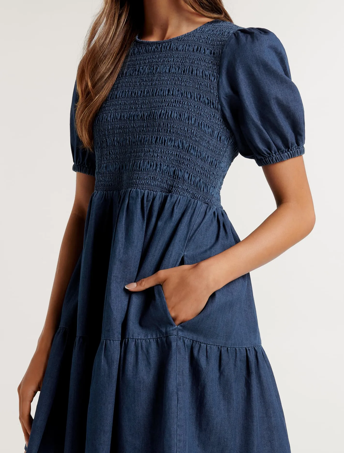 Kellie Denim Mini Dress
