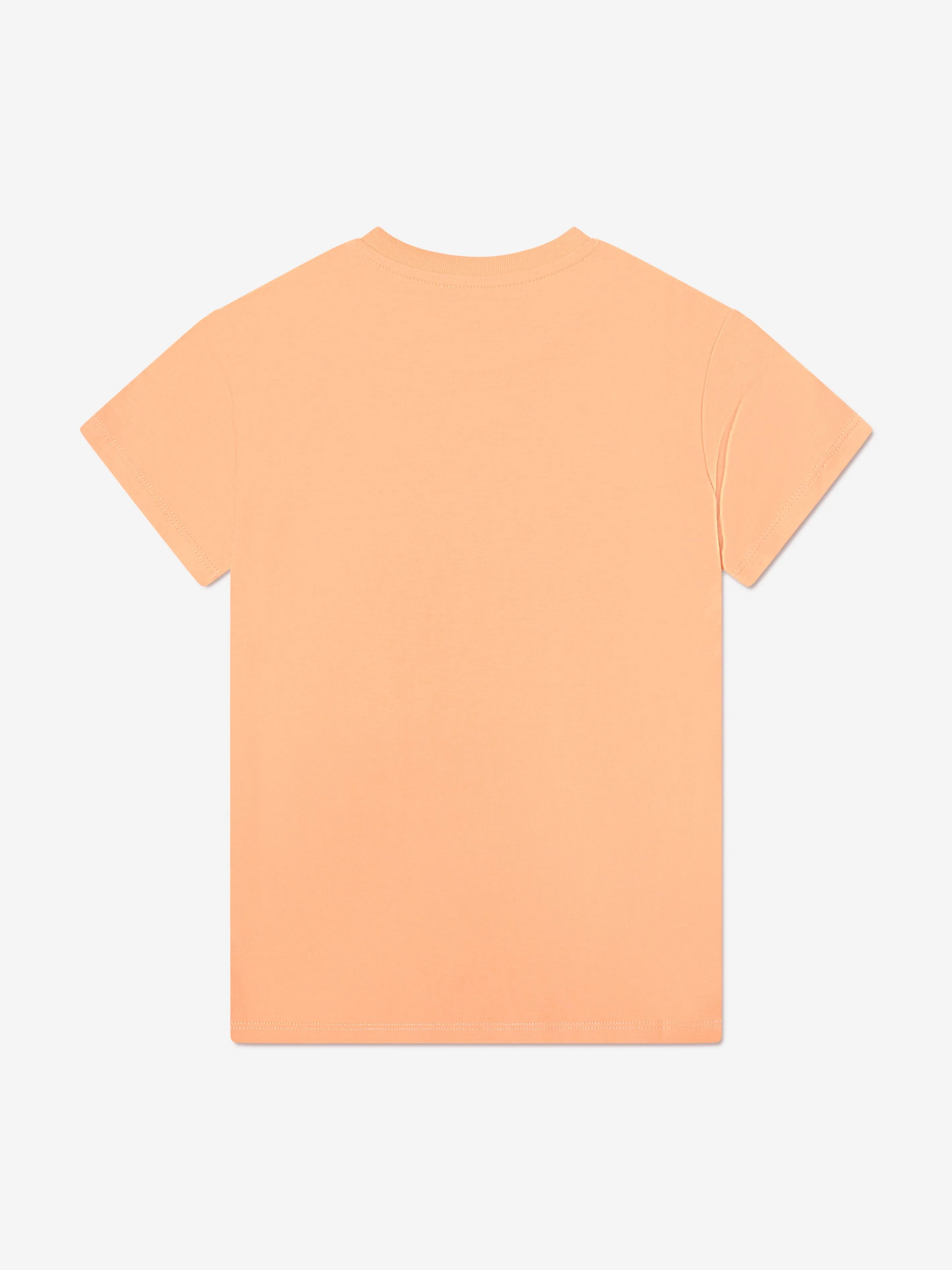 KENZO Girls Organic Cotton Giraffe T-Shirt Dress in Orange