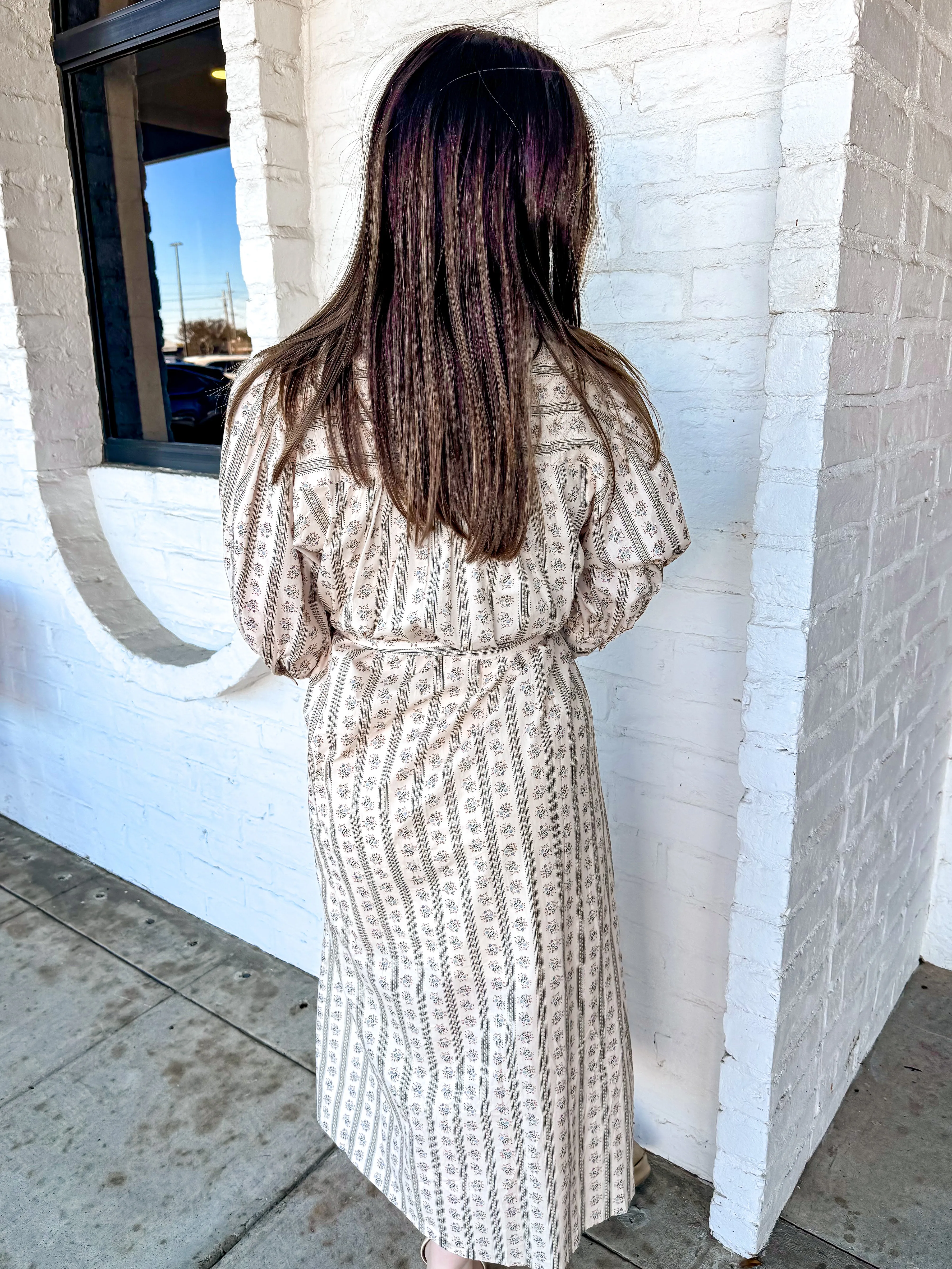 Never Bothered Me Cream Dress