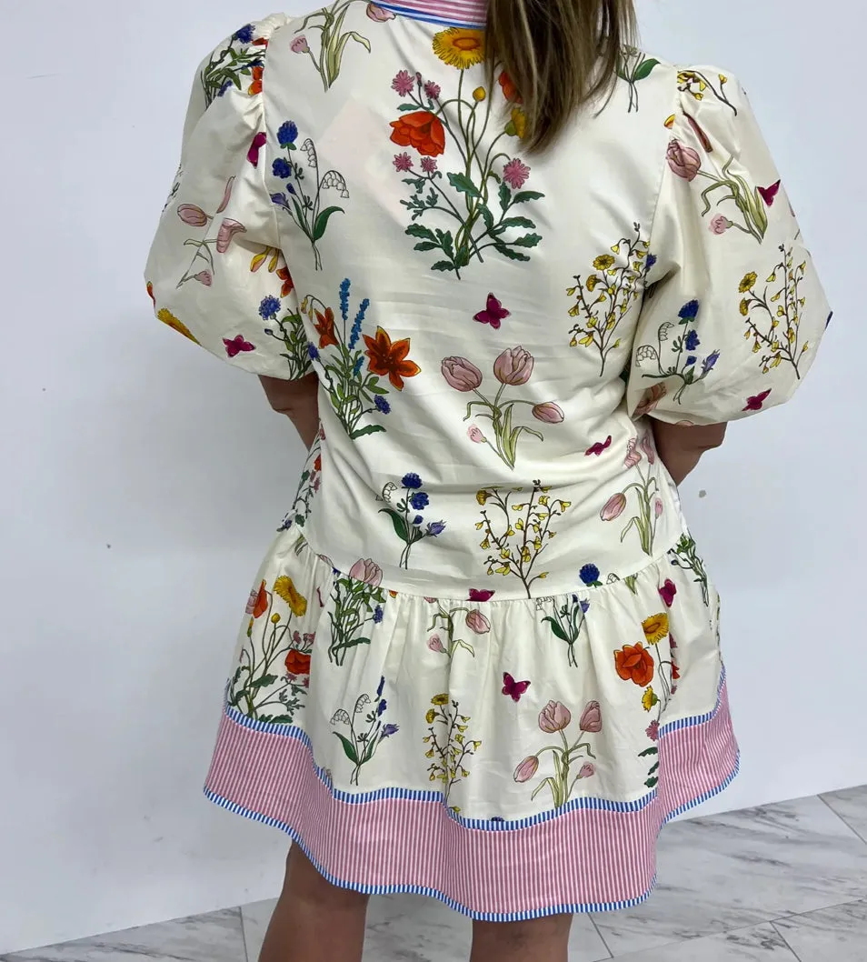 Newbury Floral Drop Waste Dress