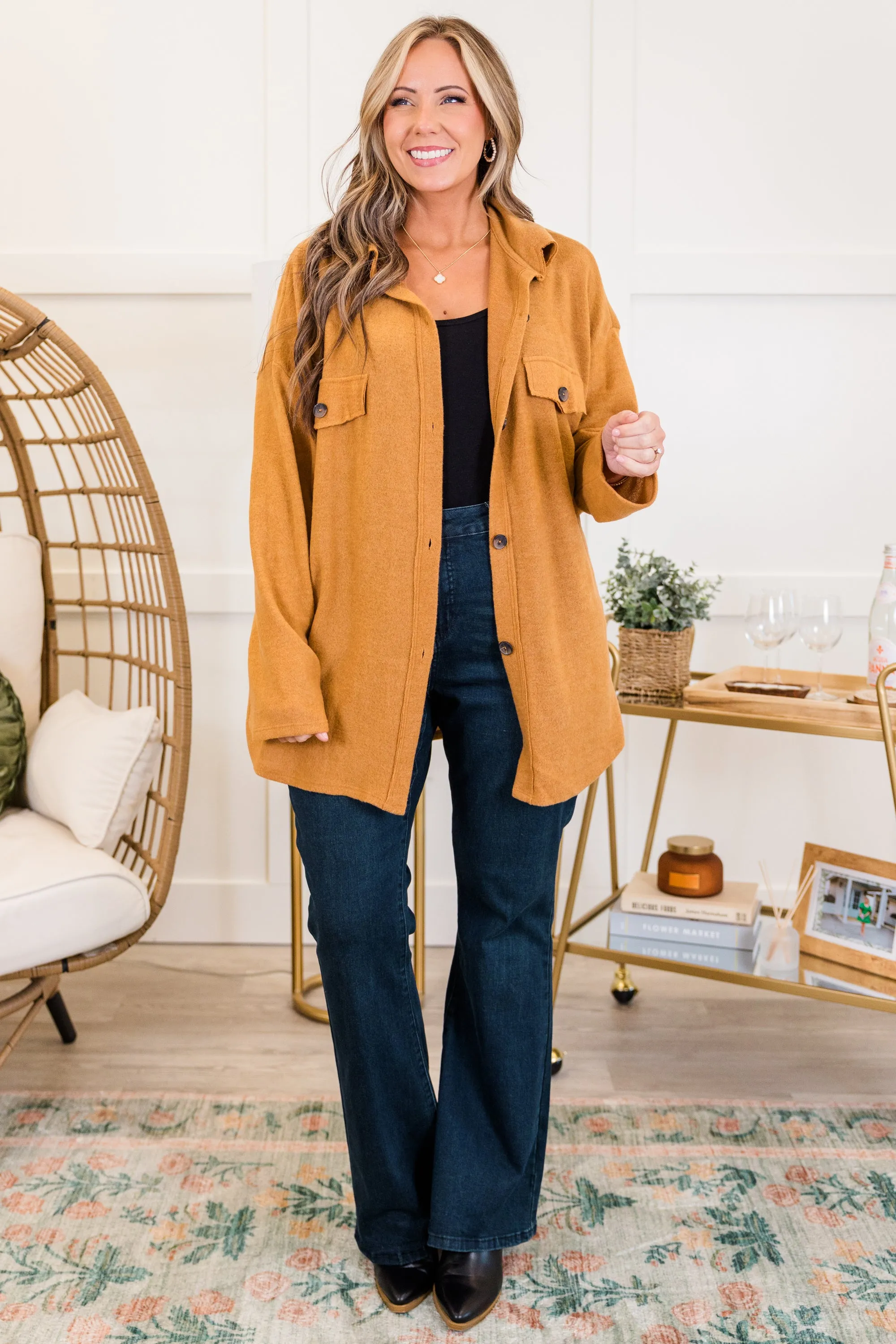 Passing Glances Jacket, Caramel