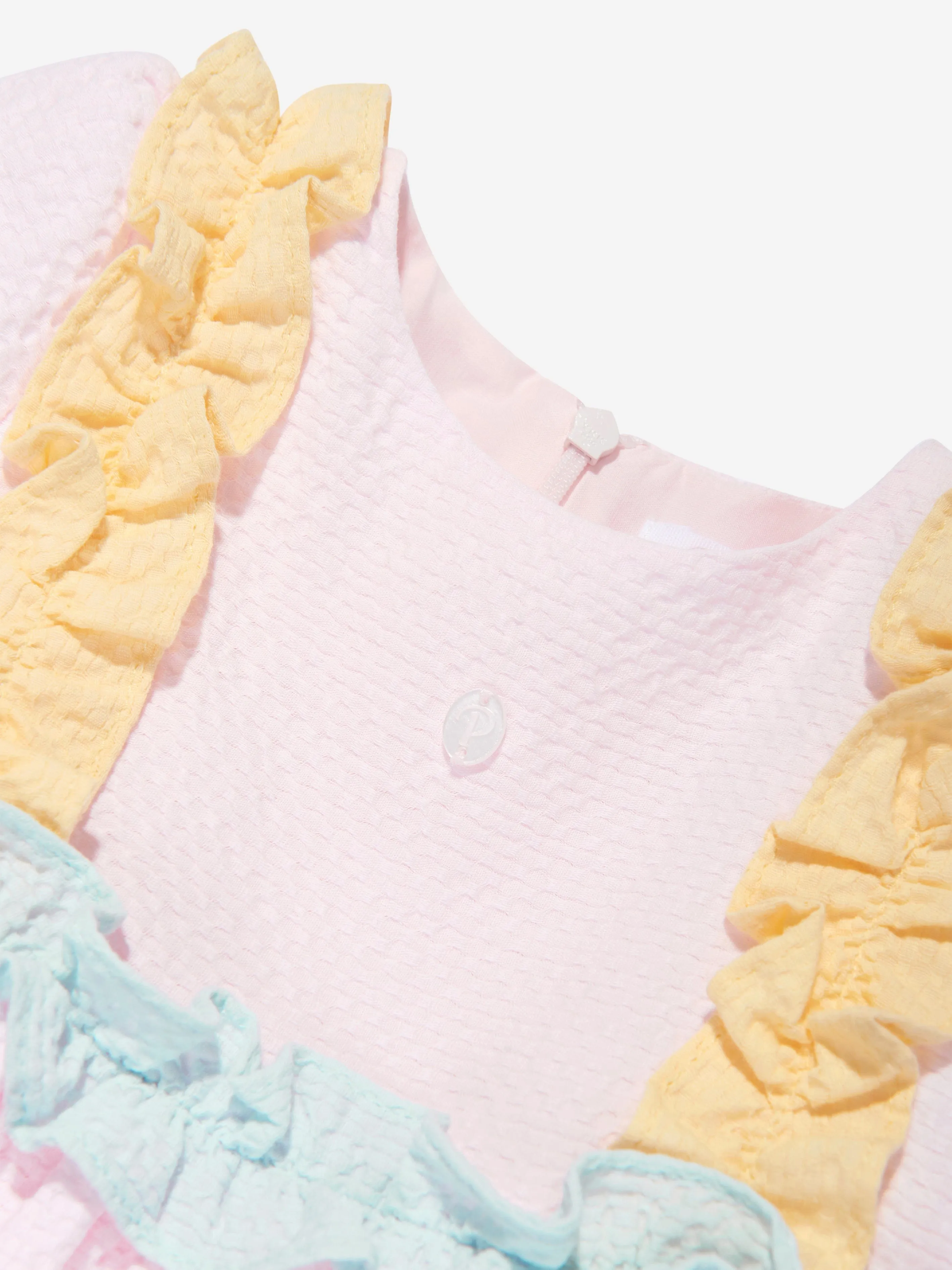 Patachou Girls Frilly Dress in Multicolour