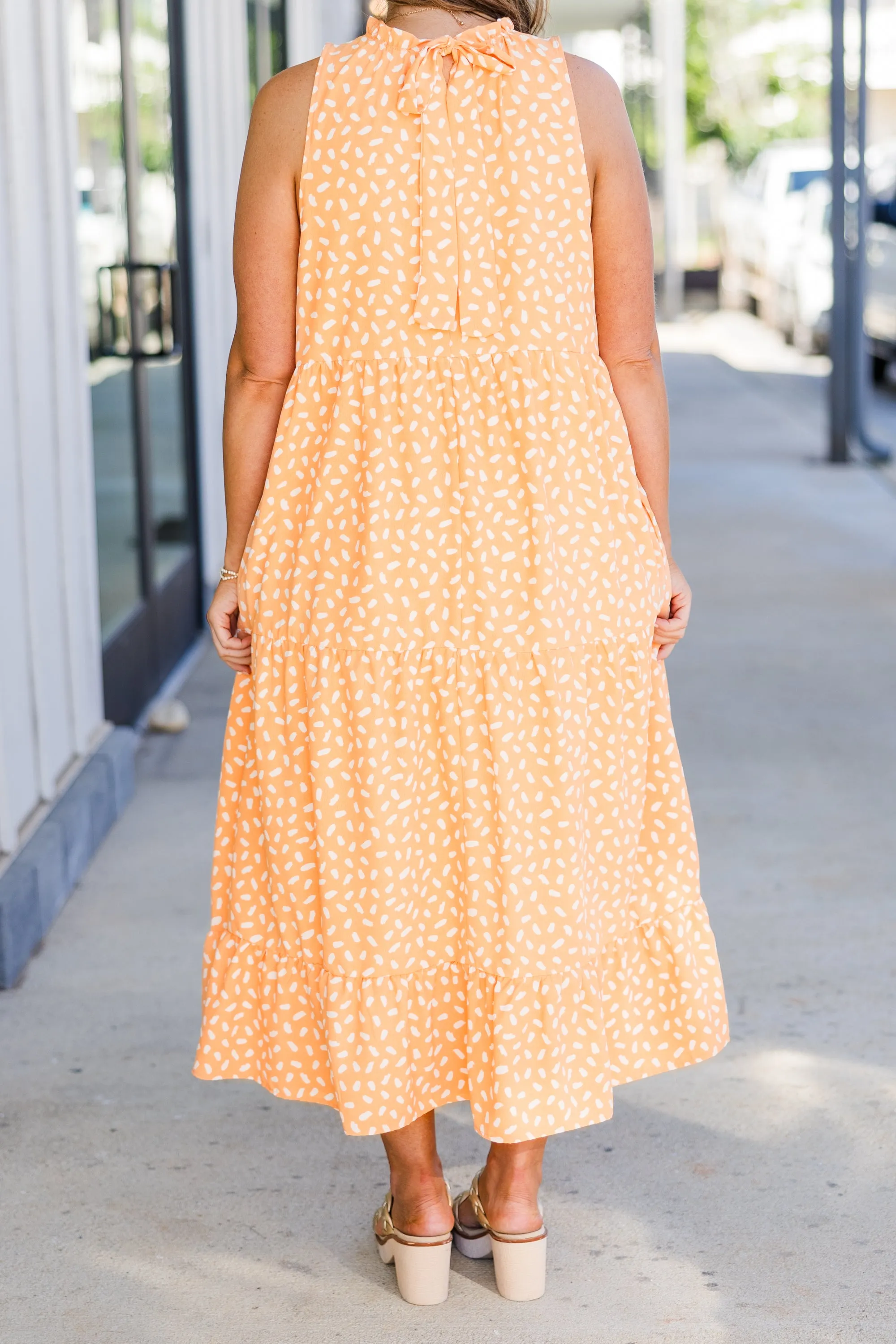 Weekend Wardrobe Maxi Dress, Mandarin Dalmatian