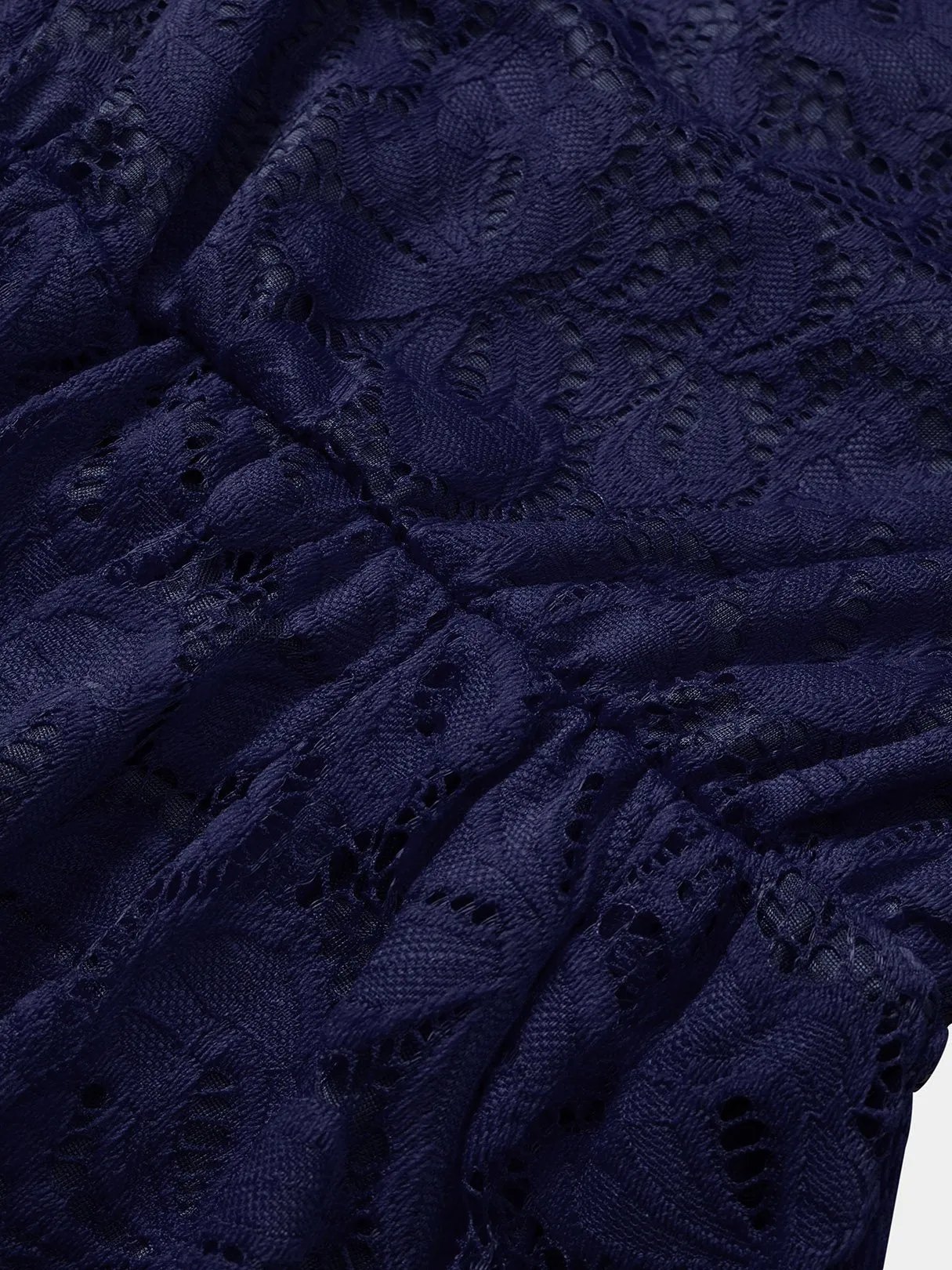 Wholesale Bateau Long Sleeve Crochet Lace Embellished Sexy Dress