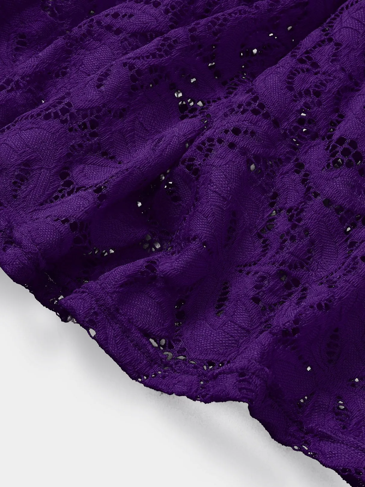 Wholesale Bateau Long Sleeve Crochet Lace Embellished Sexy Dress