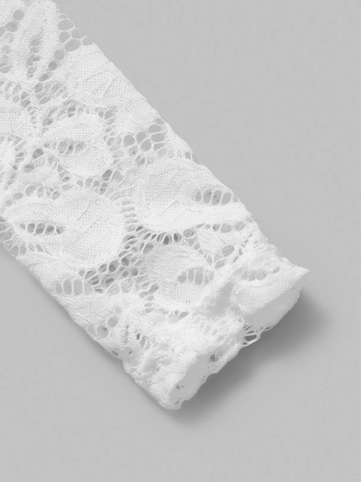 Wholesale Bateau Long Sleeve Crochet Lace Embellished Sexy Dress