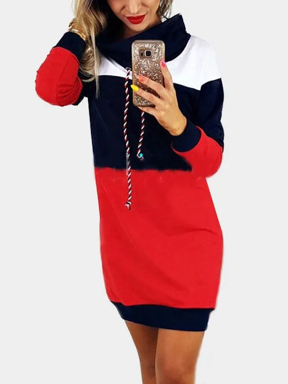 Wholesale Pullover Stripe Long Sleeve Sexy Dresses