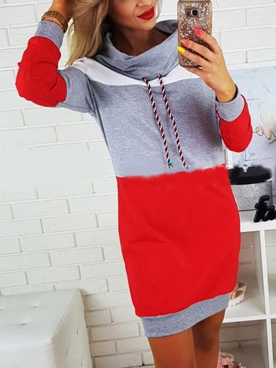 Wholesale Pullover Stripe Long Sleeve Sexy Dresses